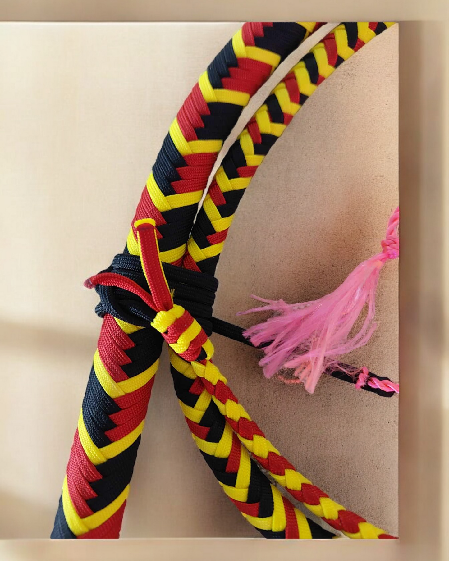 6 Ft Bull Whip - Coral Snake Pattern